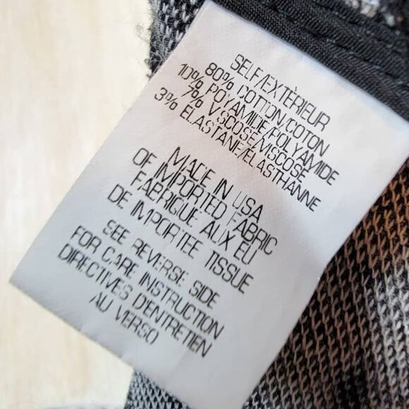 Theory Gida Gray & Black Houndstooth Preppy Academia High Waist Mini Skirt 8 - Picture 10 of 10